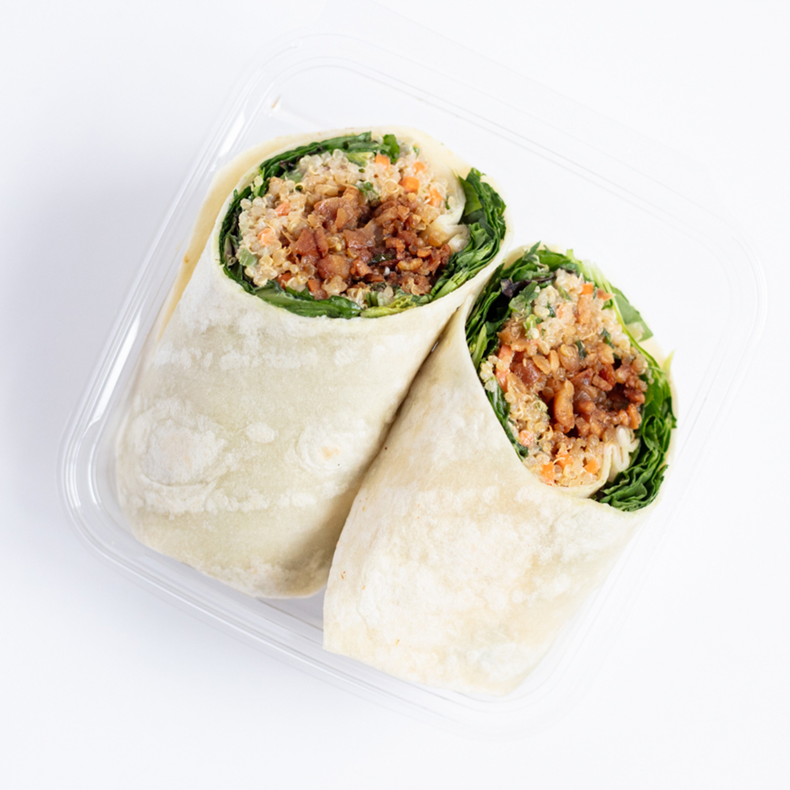 Tempeh quinoa wrap