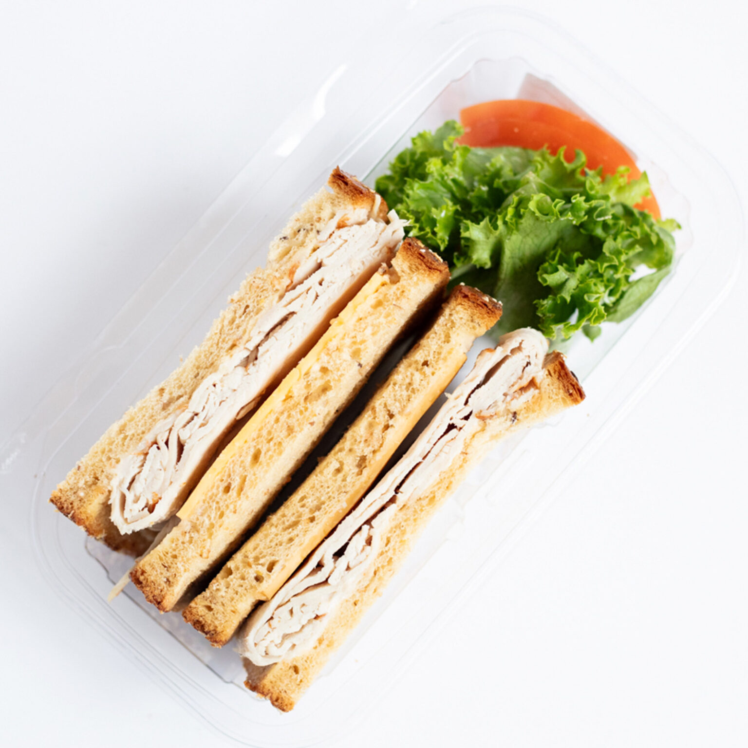 Turkey cheddar sandwich