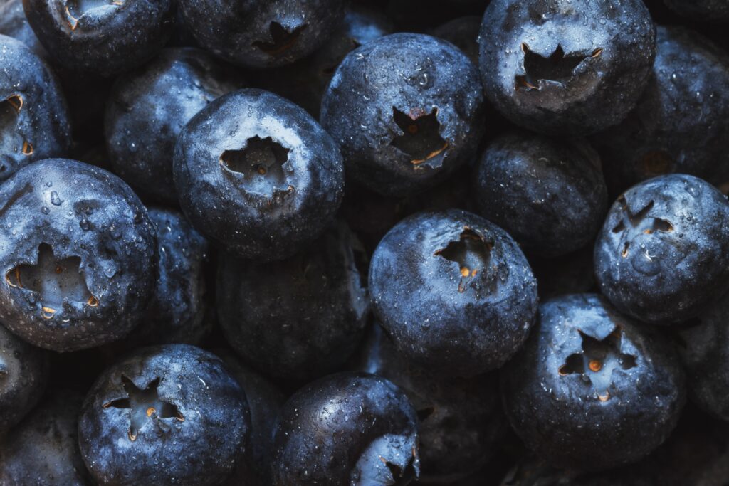 Closeup of Blueberries