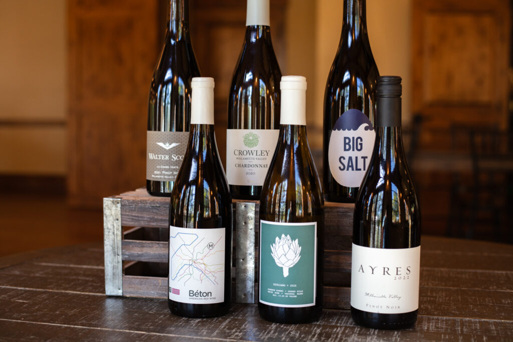 A photo of Oregon wines at Elephants Delicatessen