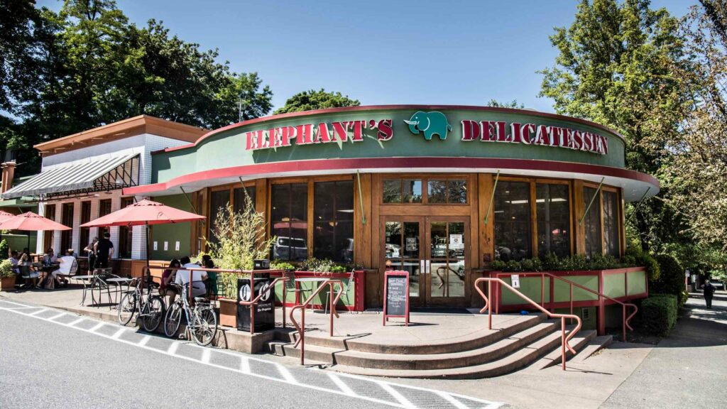 Elephants Delicatessen at NW 22nd store front