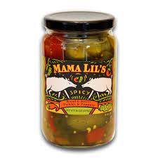 a picture of mama lil's bread and butter pickles