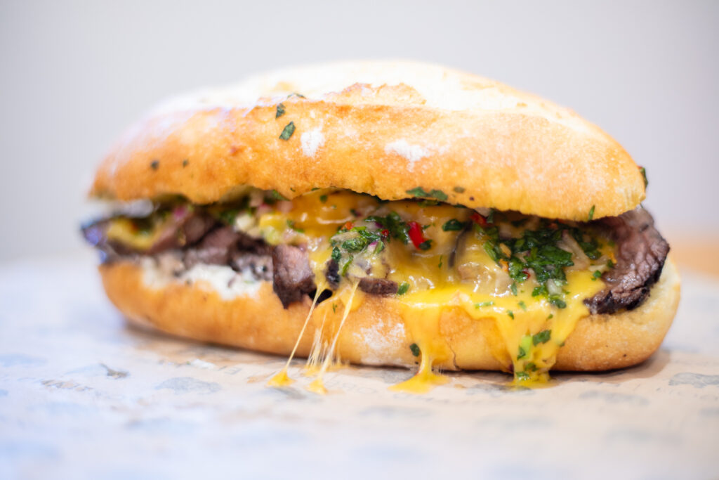 grilled chimichurri steak sandwich