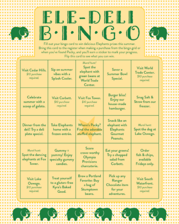 Ele-Deli Bingo Card