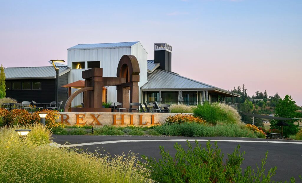 Exterior of Rex Hill winery
